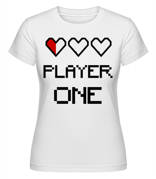 Player One - Shirtinator Frauen T-Shirt - Weiß - Vorn