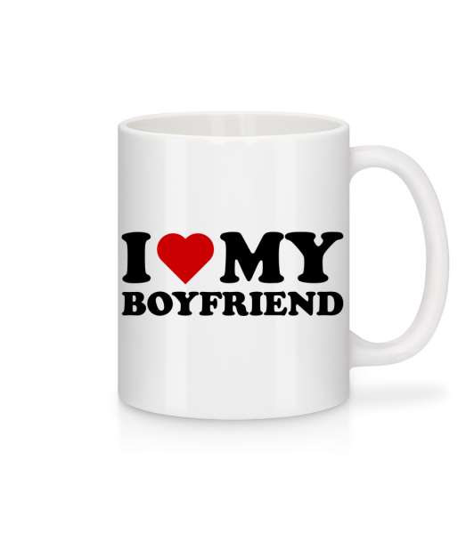 I Love My Boyfriend - Mug - White - Front