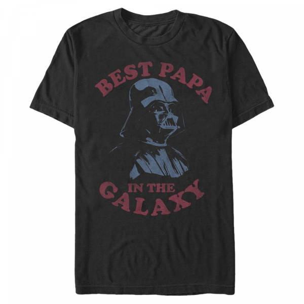 Star Wars - Darth Vader Best Papa - Father's Day - Men's T-Shirt - Black - Front