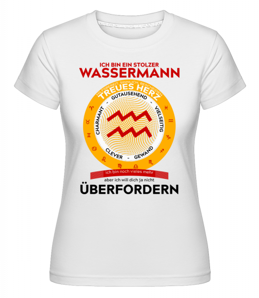 Wassermann Treues herz - Shirtinator Frauen T-Shirt - Weiß - Vorn