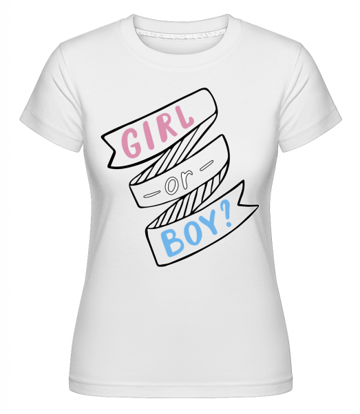 Girl Or Boy? -  Shirtinator Women's T-Shirt - White - Front
