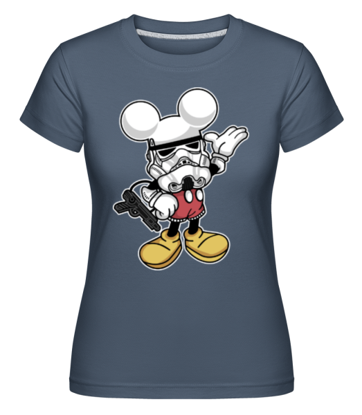 Mickey Trooper - Shirtinator Frauen T-Shirt - Denim - Vorne