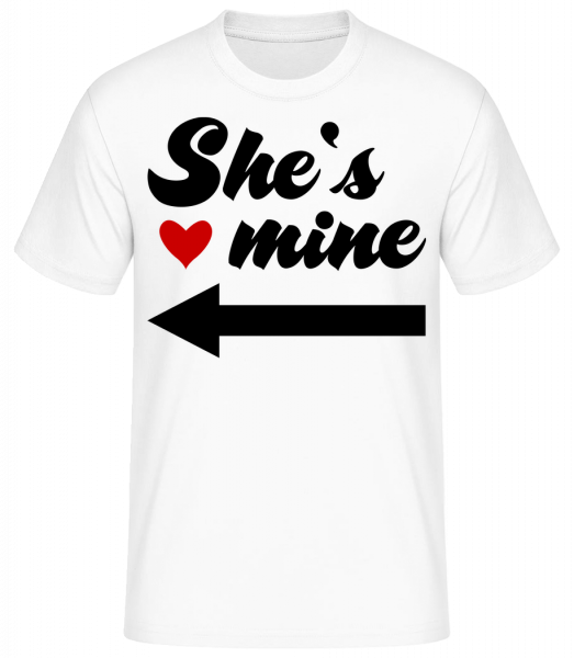 She Is Mine - Basic T-shirt - White - Vorn