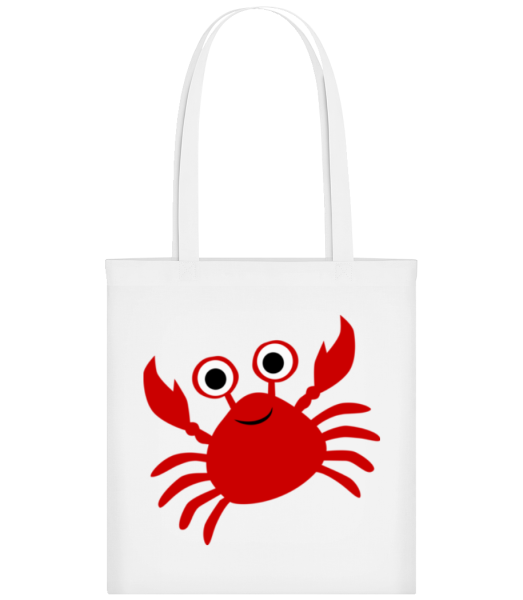 Krabbe - Stofftasche - Weiß - Vorne