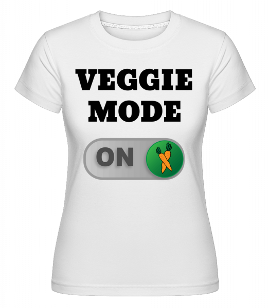Veggie Mode On - Carrots -  Shirtinator Women's T-Shirt - White - Vorn