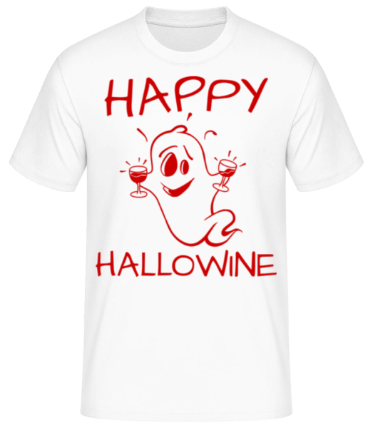 Happy Halloween Ghost - Männer Basic T-Shirt - Weiß - Vorne
