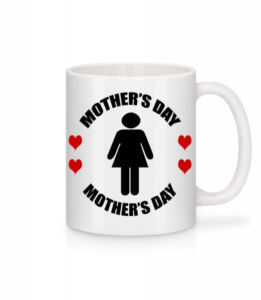 Mother's Day Logo - Tasse - Weiß - Vorn