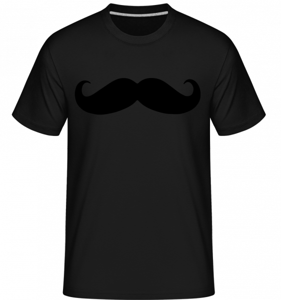 Schnurrbart - Shirtinator Männer T-Shirt - Schwarz - Vorn