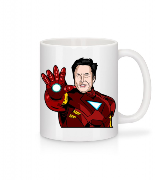 Elon Musk Iron Man - Mug - White - Front