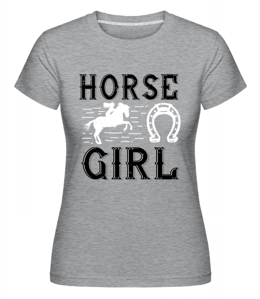 Horse Girl -  Shirtinator Women's T-Shirt - Heather grey - Front