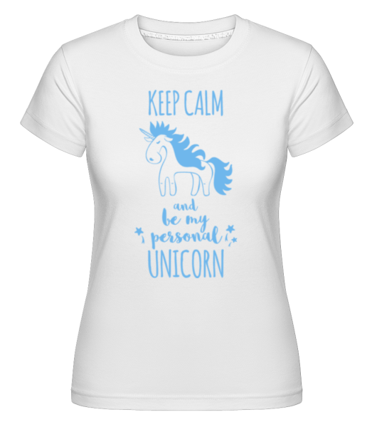 Be My Personal Unicorn -  Shirtinator Women's T-Shirt - White - Front