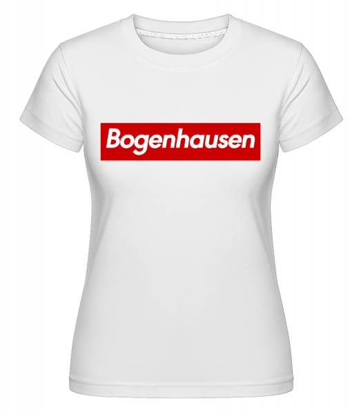 Bogenahausen - Shirtinator Frauen T-Shirt - Weiß - Vorn