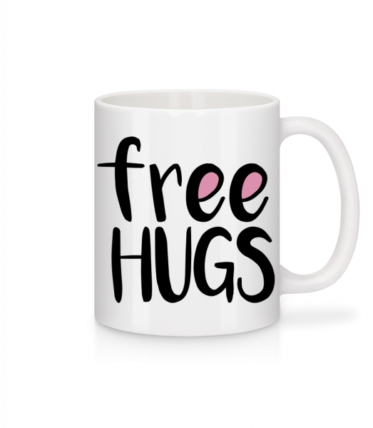 Free Hugs - Tasse - Weiß - Vorn