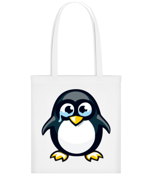 Sad Penguin - Tote Bag - White - Front