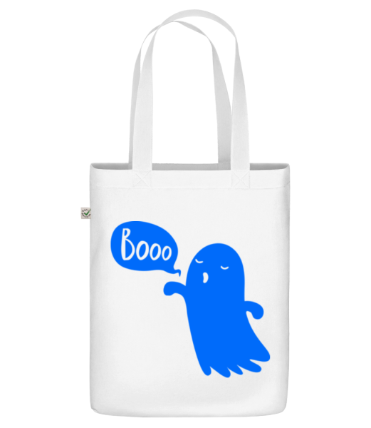 Booo Geist - Bio Tasche - Weiß - Vorne