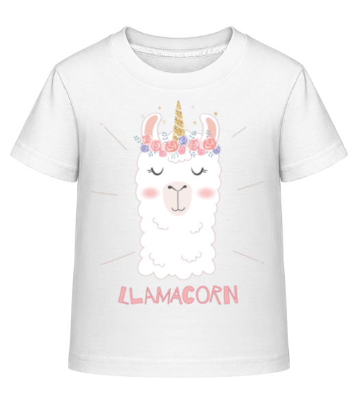 Lamacorn - Kinder Shirtinator T-Shirt - Weiß - Vorne