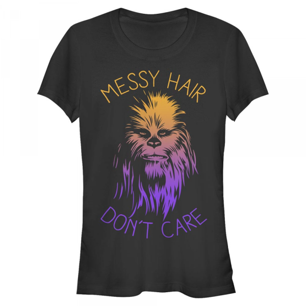 Star Wars - Chewbacca Messy Hairs - Women's T-Shirt - Black - Front