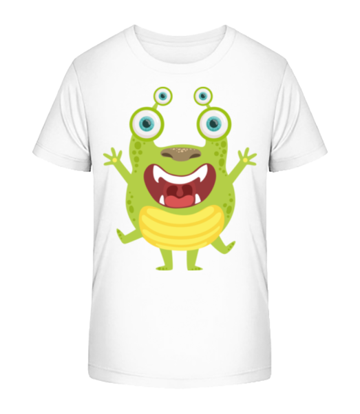 Alien Frog - Kid's Bio T-Shirt Stanley Stella - White - Front