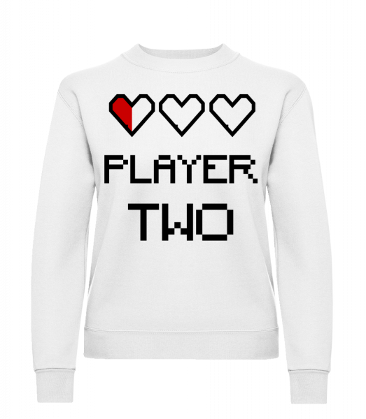 Player Two - Women's Sweatshirt - White - Front