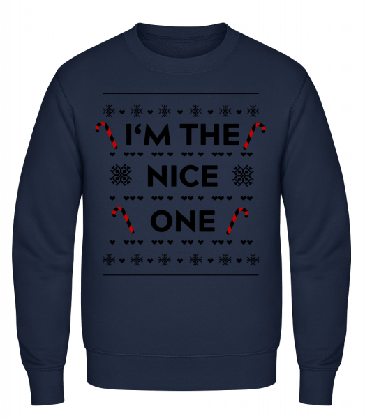 I'm The Nice One - Men's Sweatshirt - Navy - Front