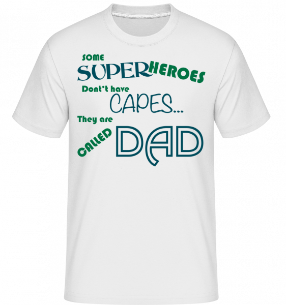 Superhero Dad -  Shirtinator Men's T-Shirt - White - Front