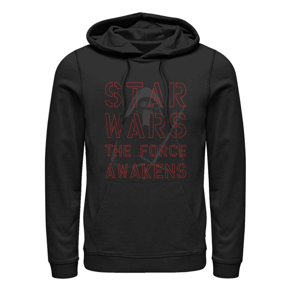 Star Wars - The Force Awakens - Kylo Ren Darkened - Unisex Hoodie - Schwarz - Vorne