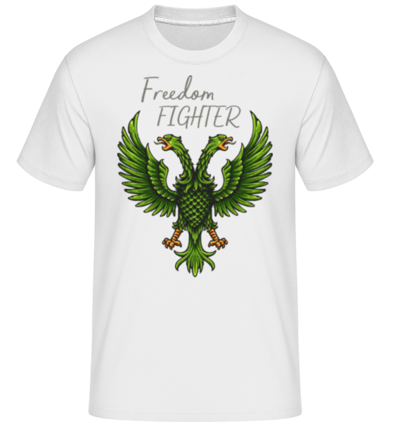 Fight For Freedom - Shirtinator Männer T-Shirt - Weiß - Vorne
