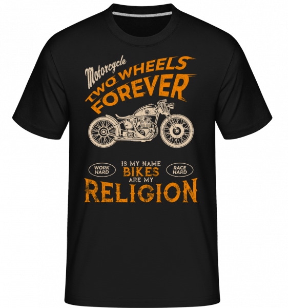 Bikes Are My Religion - Shirtinator Männer T-Shirt - Schwarz - Vorn