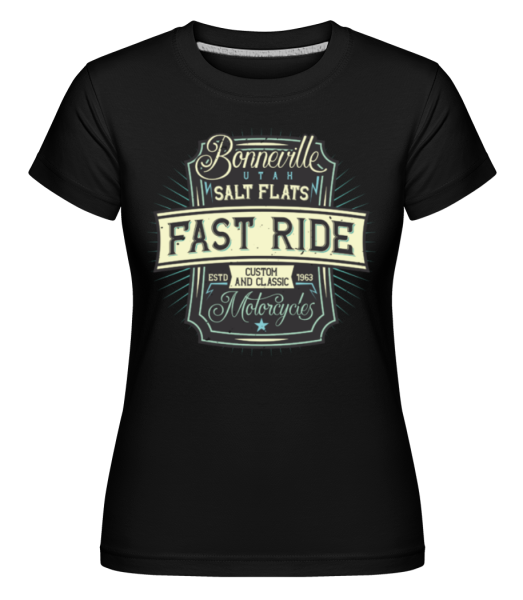 Fast Ride -  Shirtinator Women's T-Shirt - Black - Front