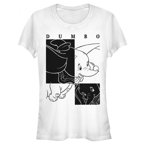 Disney Classics - Dumbo - Dumbo Contrast - Frauen T-Shirt - Weiß - Vorne