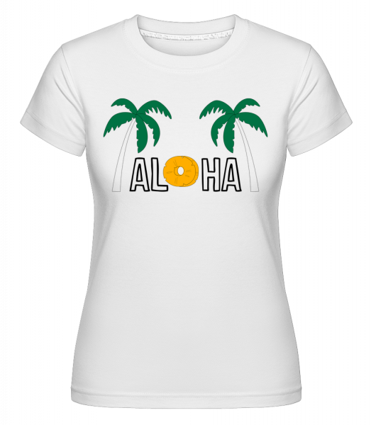 Aloha -  Shirtinator Women's T-Shirt - White - Front