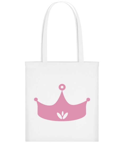 Princess Crown Pink - Stofftasche - Weiß - Vorne