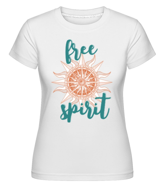 Free Spirit -  Shirtinator Women's T-Shirt - White - Front