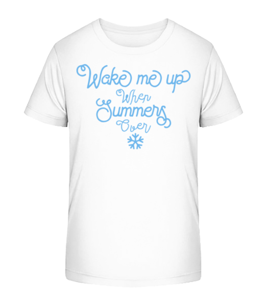 Wake Me Up Summer - Kinder Bio T-Shirt Stanley Stella - Weiß - Vorne