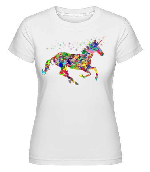 Geometry Unicorn -  Shirtinator Women's T-Shirt - White - Front