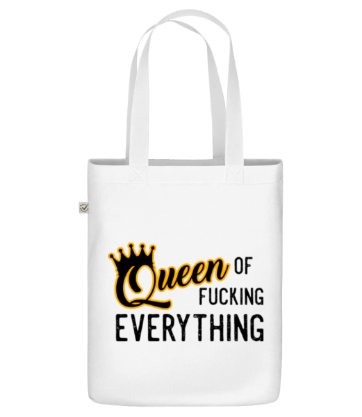 Queen Of Fucking Everything - Bio Tasche - Weiß - Vorne