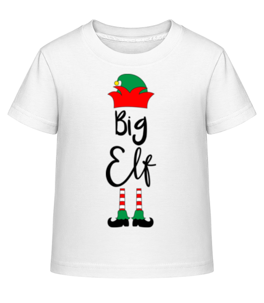 Big Elf - Kinder Shirtinator T-Shirt - Weiß - Vorne