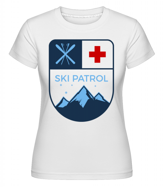 Ski Patrol Icon -  Shirtinator Women's T-Shirt - White - Vorn
