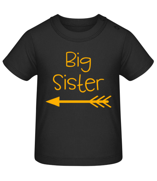 Big Sister - Baby T-Shirt - Black - Front