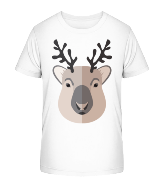 Deer Comic Shadow - Kid's Bio T-Shirt Stanley Stella - White - Front