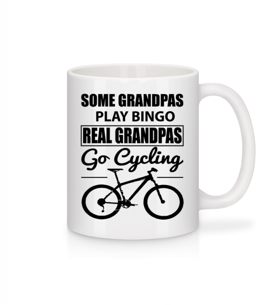 Real Granpas Go Cycling - Mug - White - Front