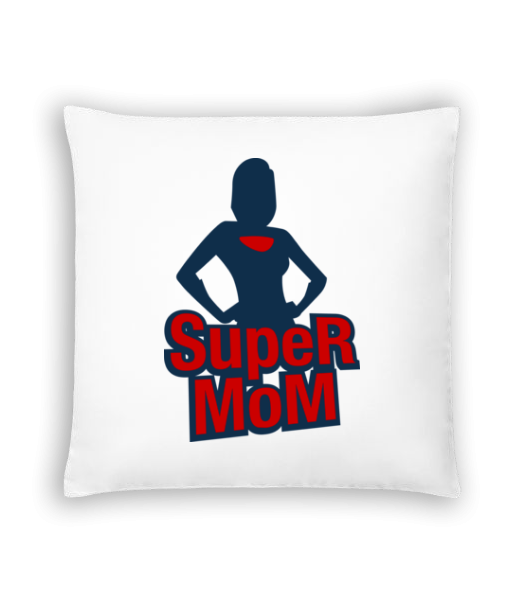Super Mom Icon - Cushion - White - Front