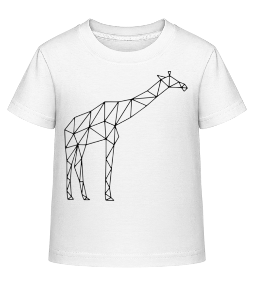 Polygon Giraffe - Kinder Shirtinator T-Shirt - Weiß - Vorne