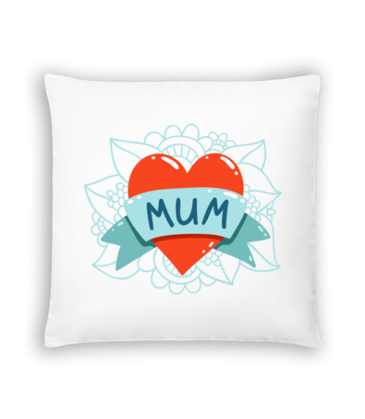 Mum Heart Icon - Kissen - Weiß - Vorne