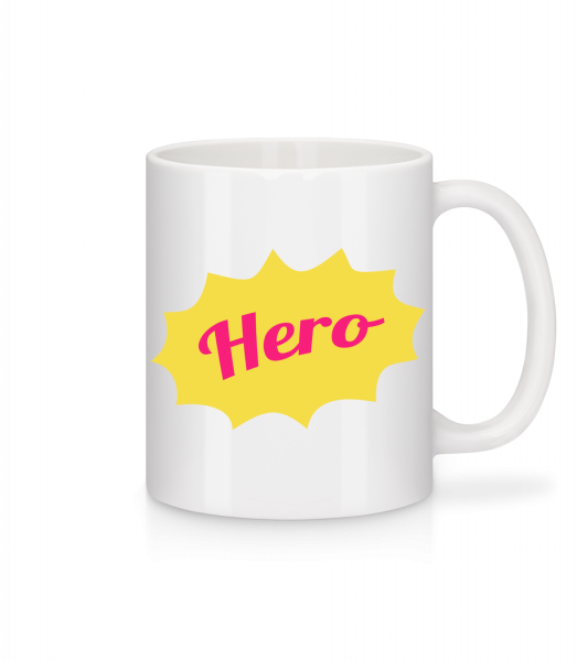 Hero Icon - Mug - White - Front