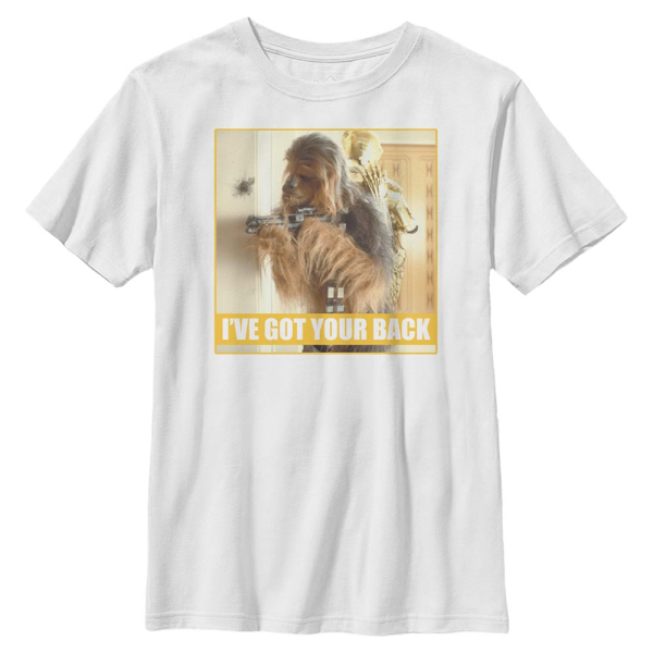 Star Wars - Chewbacca & C-3PO I've Got Your Back - Kinder T-Shirt - Weiß - Vorne