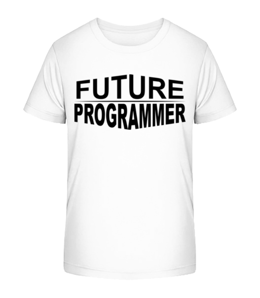 Future Programmer - Kid's Bio T-Shirt Stanley Stella - White - Front