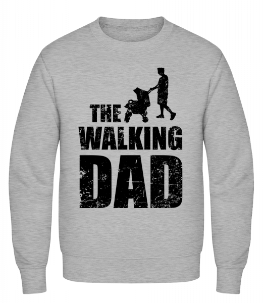 The Walking Dad - Männer Pullover - Grau Meliert - Vorn