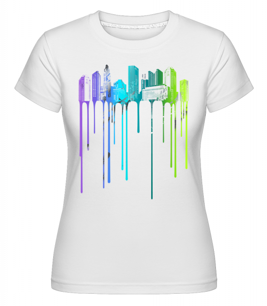Graffiti Stadt - Shirtinator Frauen T-Shirt - Weiß - Vorn