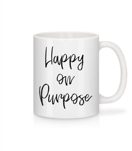 Happy On Purpose - Mug - White - Front